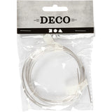 Creativ Company versilberter Draht, Stärke 1,2 mm, versilbert, 3 m 1 Rolle