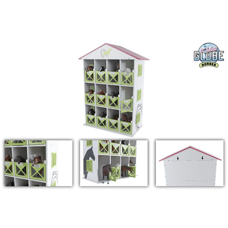 Kinder-Aufbewahrungsbox Globuspferd mit 12 Boxen