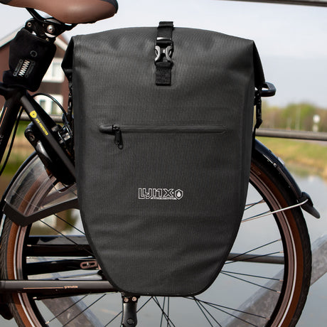 Lynx Fahrradtasche Single TPU 28L schwarz wasserdicht E-Bike Hayes
