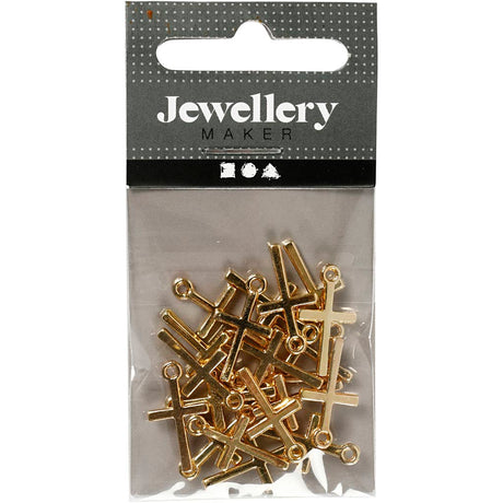 Kreativunternehmen https: www.cchobby.nl Pendant-size-10x18-mm-gold-platted-20-piece-1-box