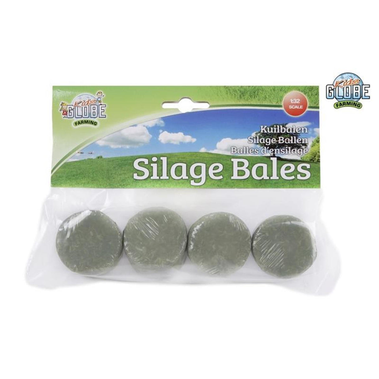 Kinder-Globus-Rundsilageballen-Set 4 im Maßstab 1:32
