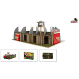 Dinoworld Wooden Dinosaur Park mit Wachtturm -Spielset