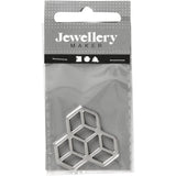 Creativ Company Schmuckanhänger, D 30 mm, versilbert, 1 Stück