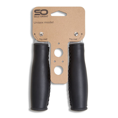 Selle Orient 135 mm künstliche Ledergriffe - schwarz