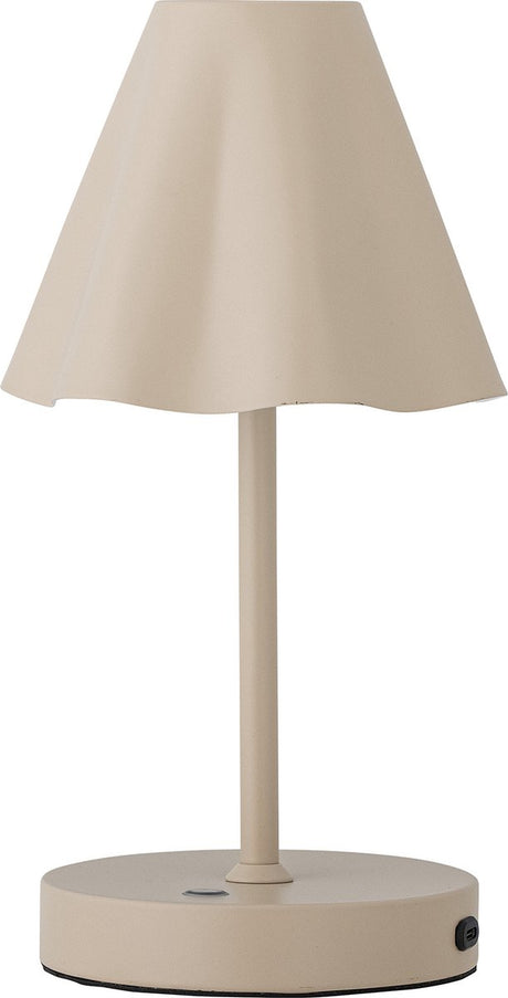 Bloomingville – tragbare Lampe Lianna – wiederaufladbar – Beige – Metall