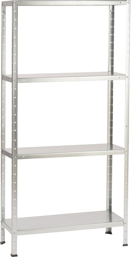 Avasco opbergrek stellingkast solid 50 gegalvaniseerd - 200 kg draagkracht - 150x75x30 cm