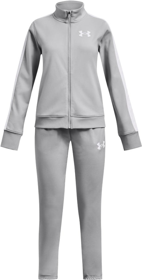 Under Armour UA Knit Track Suit Unisex-Trainingsanzug – Grau – Weiß