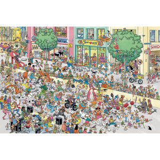 Jumbo-Puzzle Jan van Haasteren, ein zu hoher Stilettoabsatz, 1500 Teile