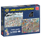 Jan van Haasteren Puzzle – Gib uns Platz wie im Film – 2x1000 Teile.