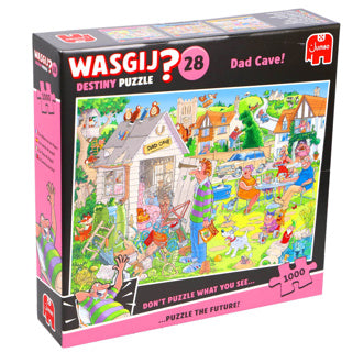Jumbo Wasgij Destiny 28 Puzzle – Papas Männerhöhle, 1000 Teile.