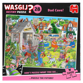 Jumbo Wasgij Destiny 28 Puzzle – Papas Männerhöhle, 1000 Teile.