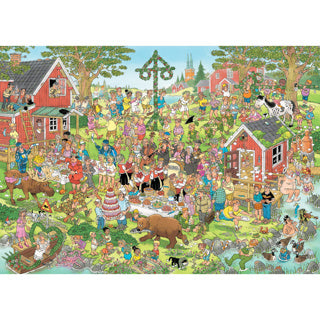 Jumbo Jan van Haasteren Puzzle - Mittsommerfest, 1000 Teile.