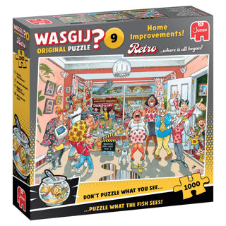Jumbo Wasgij Retro Original 9 Puzzle – kleine Renovierung, 1000 Teile.