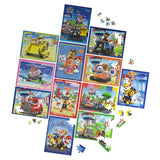 Spinmaster-Puzzlepaket Paw Patrol 12er-Pack 5x24 Teile, 5x48 Teile, 2x100 Teile