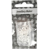 Creativ Firmenring, oval, Stärke 1 mm, versilbert, 40 Stück 1 Box