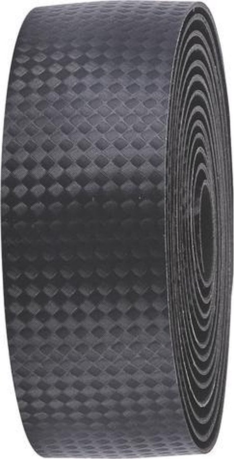 Bbb cycling raceribbon carbon stuurlint racefiets - extra grip - stuurtape zelfklevend - lengte: 200cm - dikte: 2.5mm - incl. stuurdoppen - zwart - bht-04