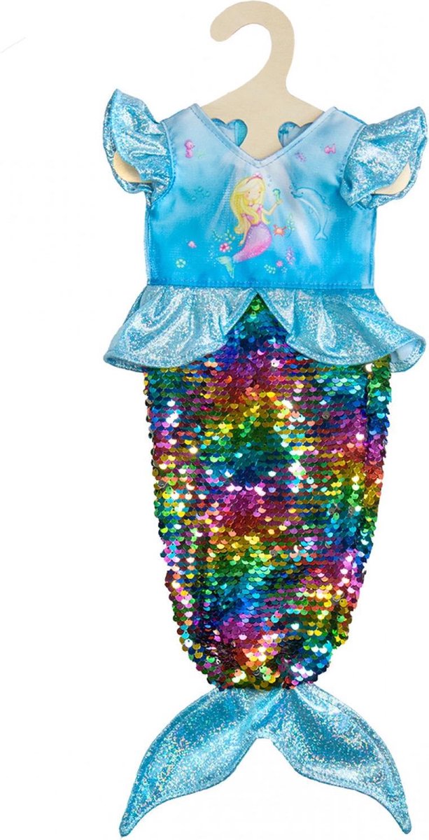 Heless Meerjungfrau-Puppenkleid mit Pailletten, 35-45 cm