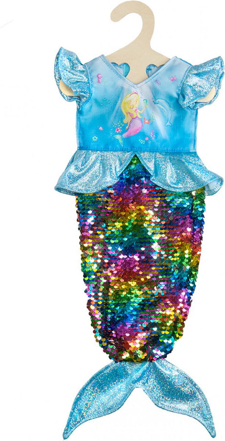 Heless Meerjungfrau-Puppenkleid mit Pailletten, 28-35 cm