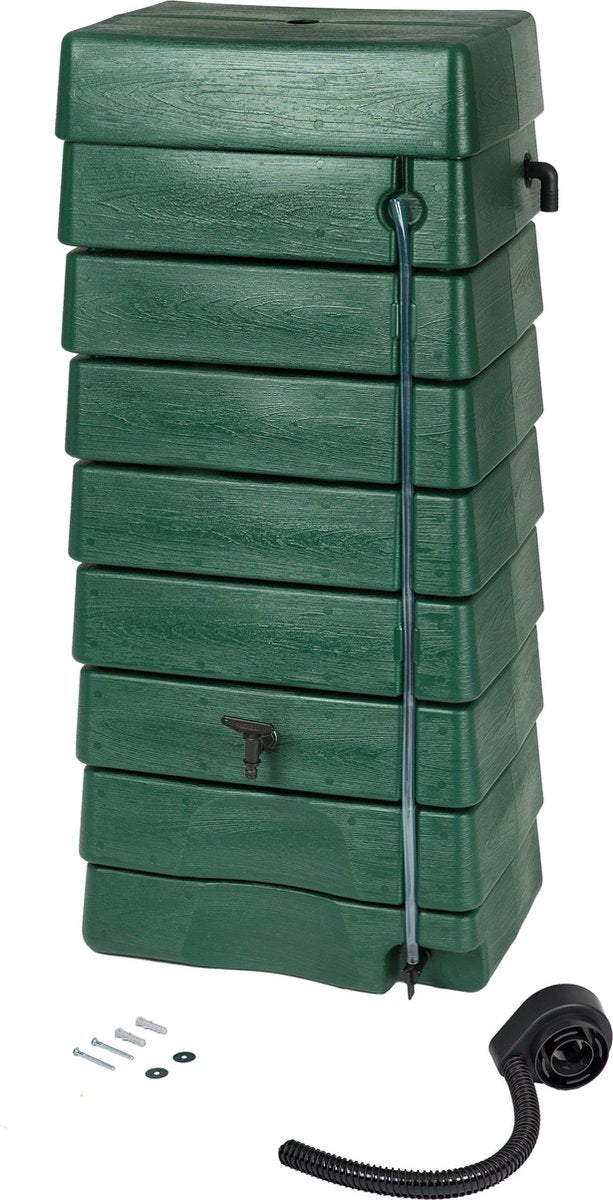 Natur – Regentank – 276 l – H134,5 x 58,5 x 39,5 cm – grün – Wandmodell