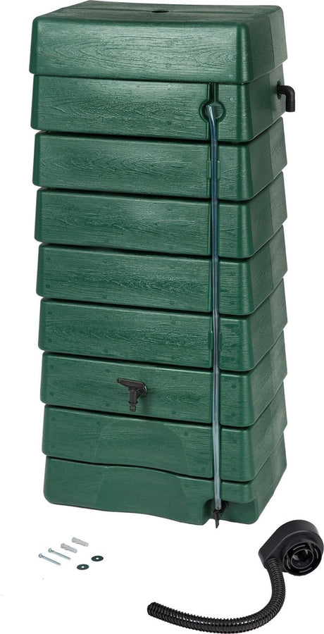 Natur – Regentank – 276 l – H134,5 x 58,5 x 39,5 cm – grün – Wandmodell