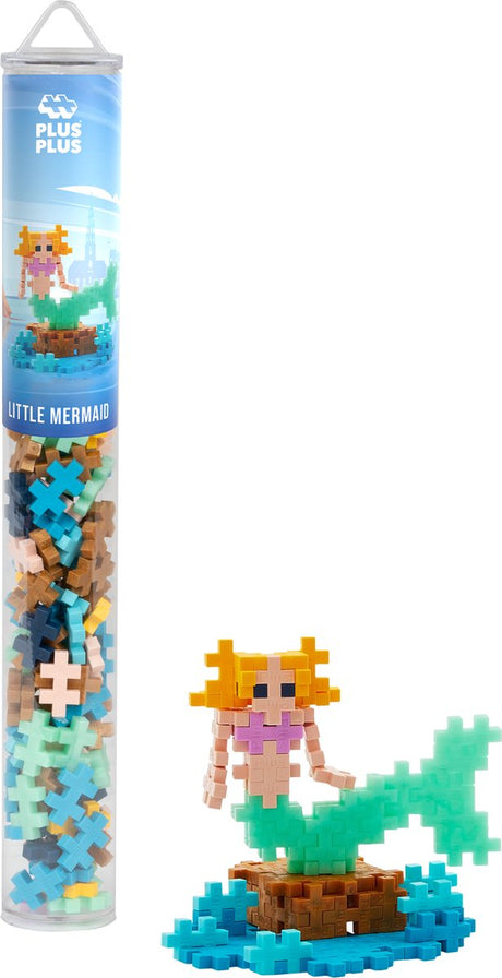 Plus-Plus Tube Meerjungfrau 100-teiliger Baukasten – 4313 – Konstruktionsspielzeug – Konstruktionsspielzeug – Set mit Bausteinen – ab 5 Jahren