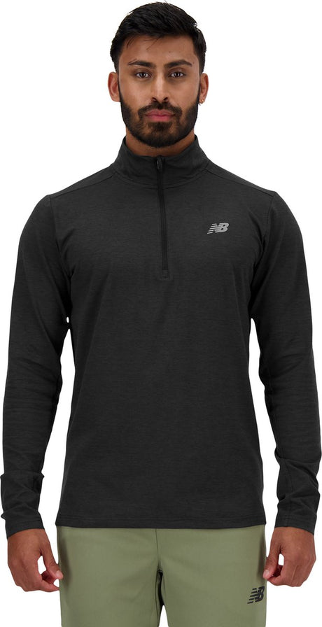 New Balance Space Dye 1 4 Zip Herren-Sportpullover – Schwarz