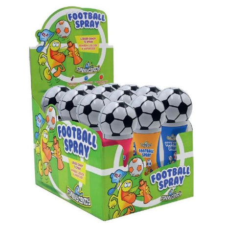 Funny candy football spray (12x 35 gr)