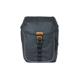 Basilikum Miles Tarpaulin - Doppelfahrradbeutel, wasserdicht, 34 l, Schwarzorange