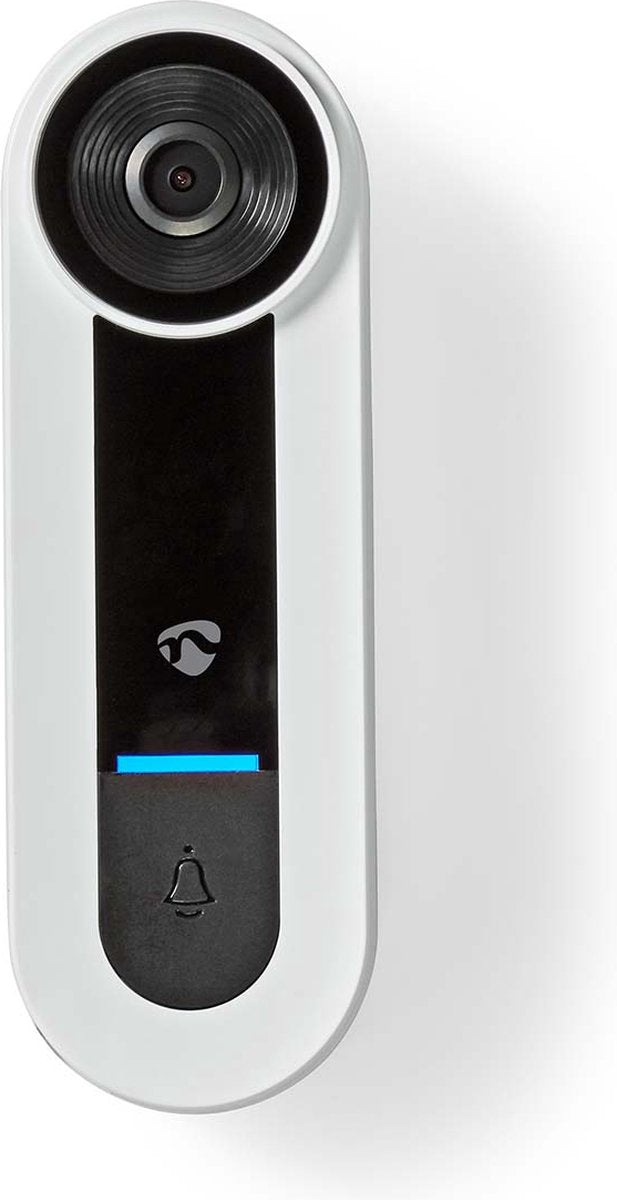Nedis WIFICDP40CWT Smartlife Video-Türklingel, WLAN-Netzteil, 1536 x 1536, Cloud-Speicher (optional), MicroSD (nicht im Lieferumfang enthalten), Onvif IP65 mit Bewegungssensor, Weiß