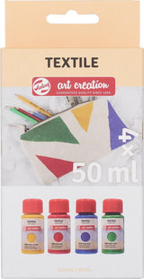 Talens Art Creation Textilfarbe Perlmutt, 4 x 50 ml