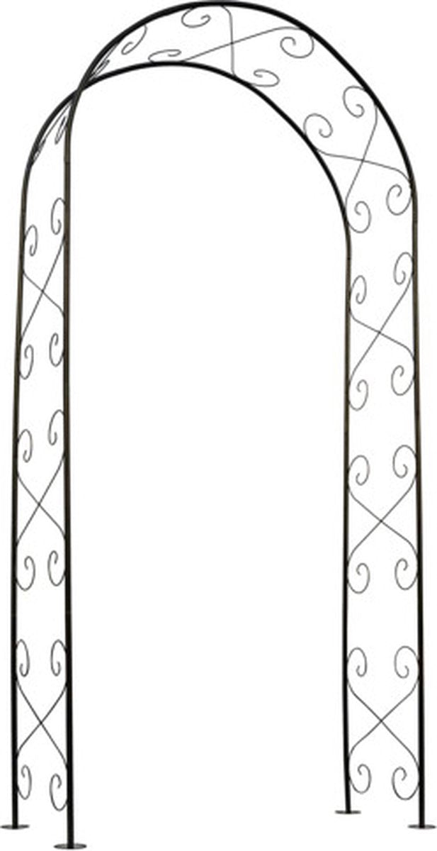 Nature Nature Gardenbog 100x37x230 cm Metall Schwarz