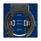 ABUS -Rahmen Ringslot 6950m R xplus. Sicherheitsstufe 9. Mit großer Radöffnung
