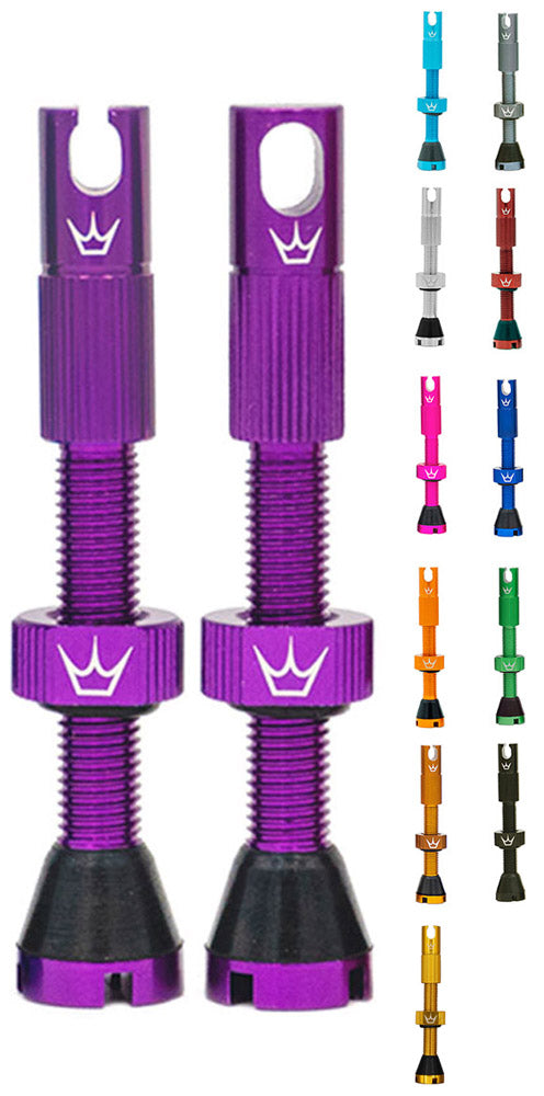 Peaty's chris king mk2 tubless valves - 42mm | emerald