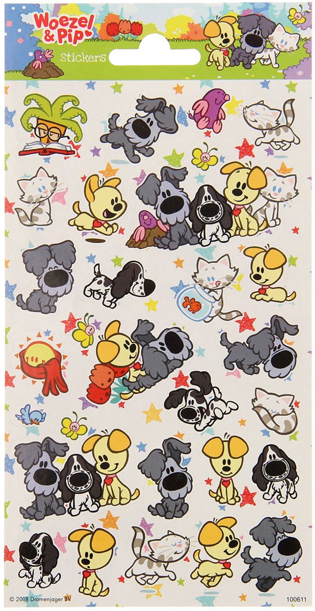 Totum Stickerbogen Woezel Pip