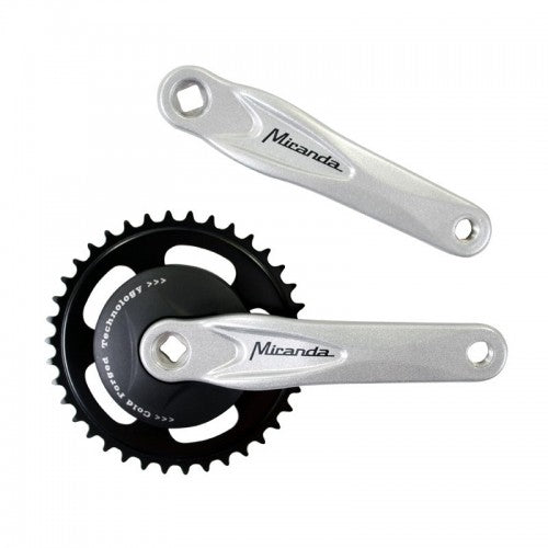 Miranda Beta 1 Crank set with Disc 95mm 33 Tands Crank polished black