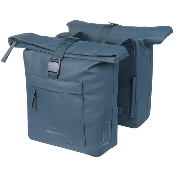 Basil Doppelte Fahrradtasche Brooklyn 41l 14 x 30 x 37 cm - Blau