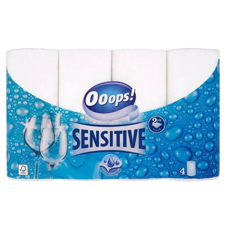 Ups! Everyday Sensitive Küchenrolle 2-lagig 4er Pack