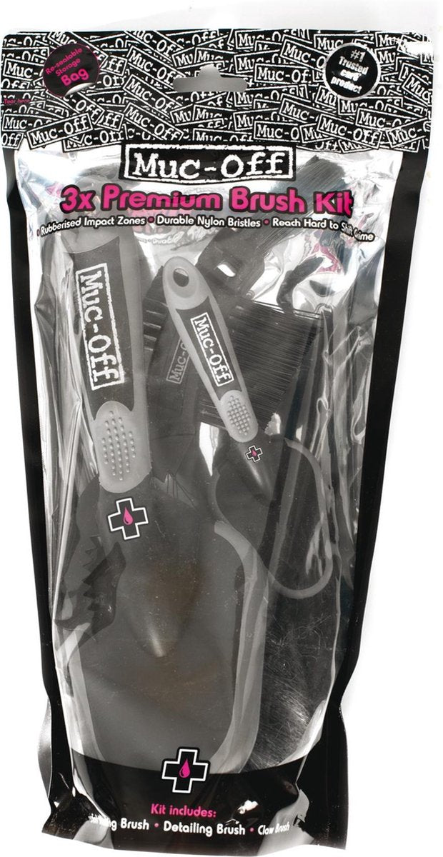 Muc-off 3 x Pinsel Bürstenset 3-teilig