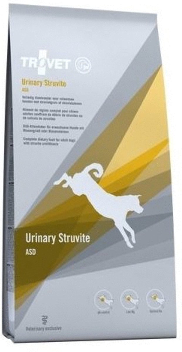 Trovet ASD Urinary Struvite Dog – Diät-Hundefutter – Geflügel 12,5 kg