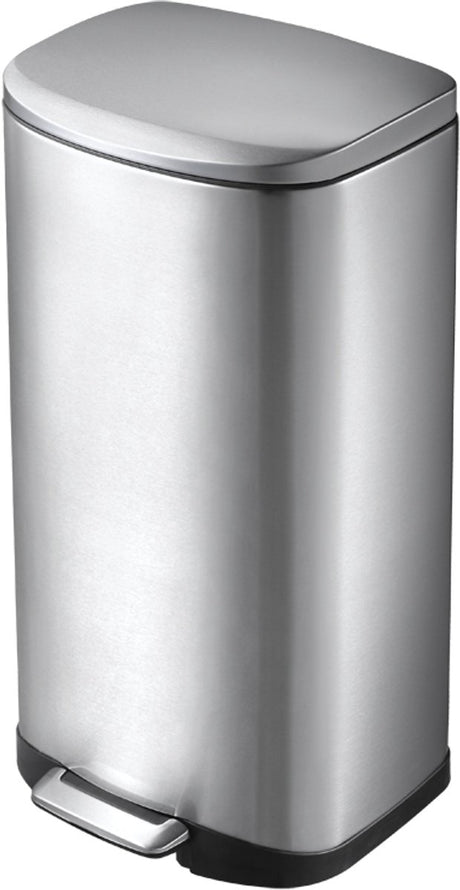 Eko - della Treteimer 35 Liter - Edelstahl Kunststoff - Edelstahl matt - Abfalleimer