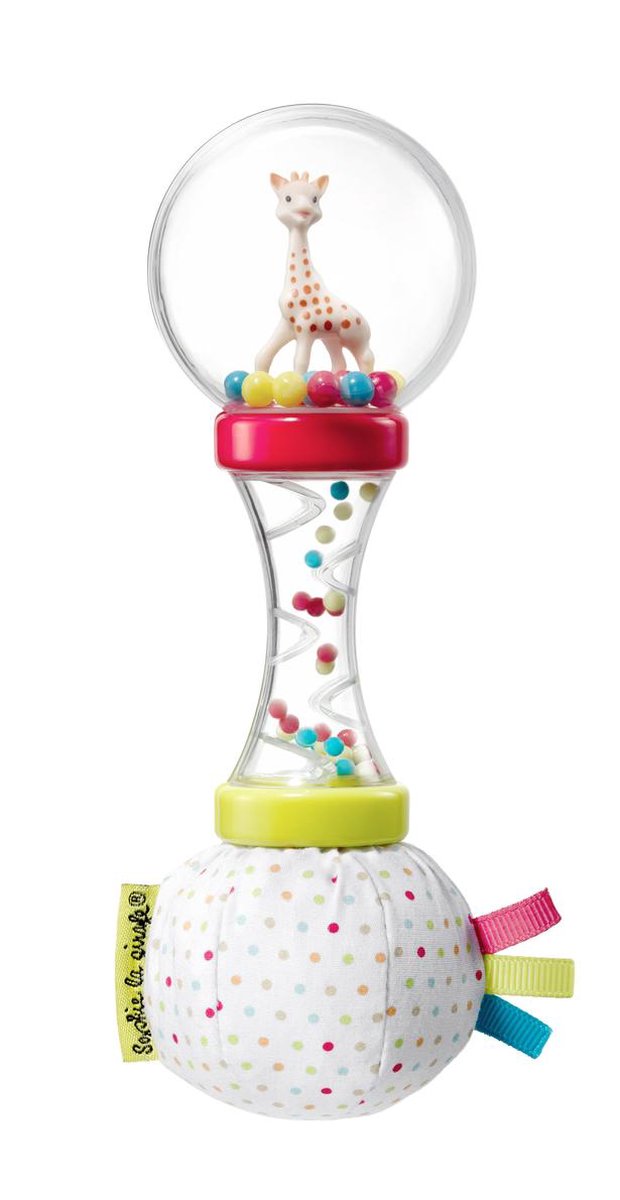 Sophie die Giraffe, weiche Maracas-Rassel – Babyspielzeug – Mutterschaftsgeschenk – Geschenk zur Babyparty – in weißer Geschenkbox – ab 3 Monaten – 6 x 6 x 17 cm