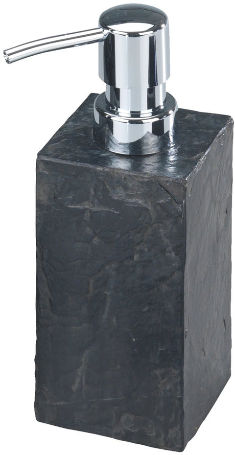Wenko Seifenspender Schieferfelsen Anthrazit Polyresin 250ml - Seifenpumpe