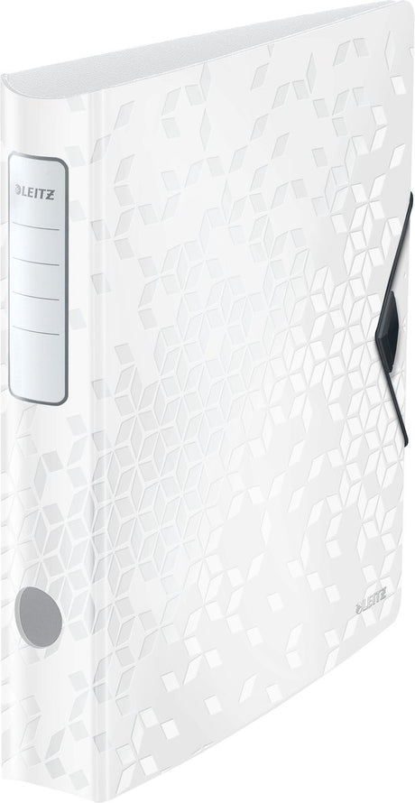 Leitz 180° Active Wow-Binder – Kapazität von 350 A4-Blättern – Rückenbreite 65 mm – Weiß