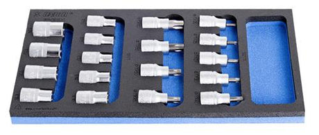 Unior Inlay-Steckschlüssel-Schraubendreher-Set 964 16sos