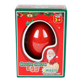 Wachsendes Ei Weihnachtsmann Schneemann, 6cm
