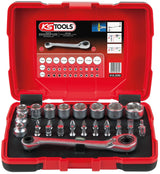 Ks Tools Ks-Tools Steckschlüssel und Bitsatz Bitrate 31tlg.
