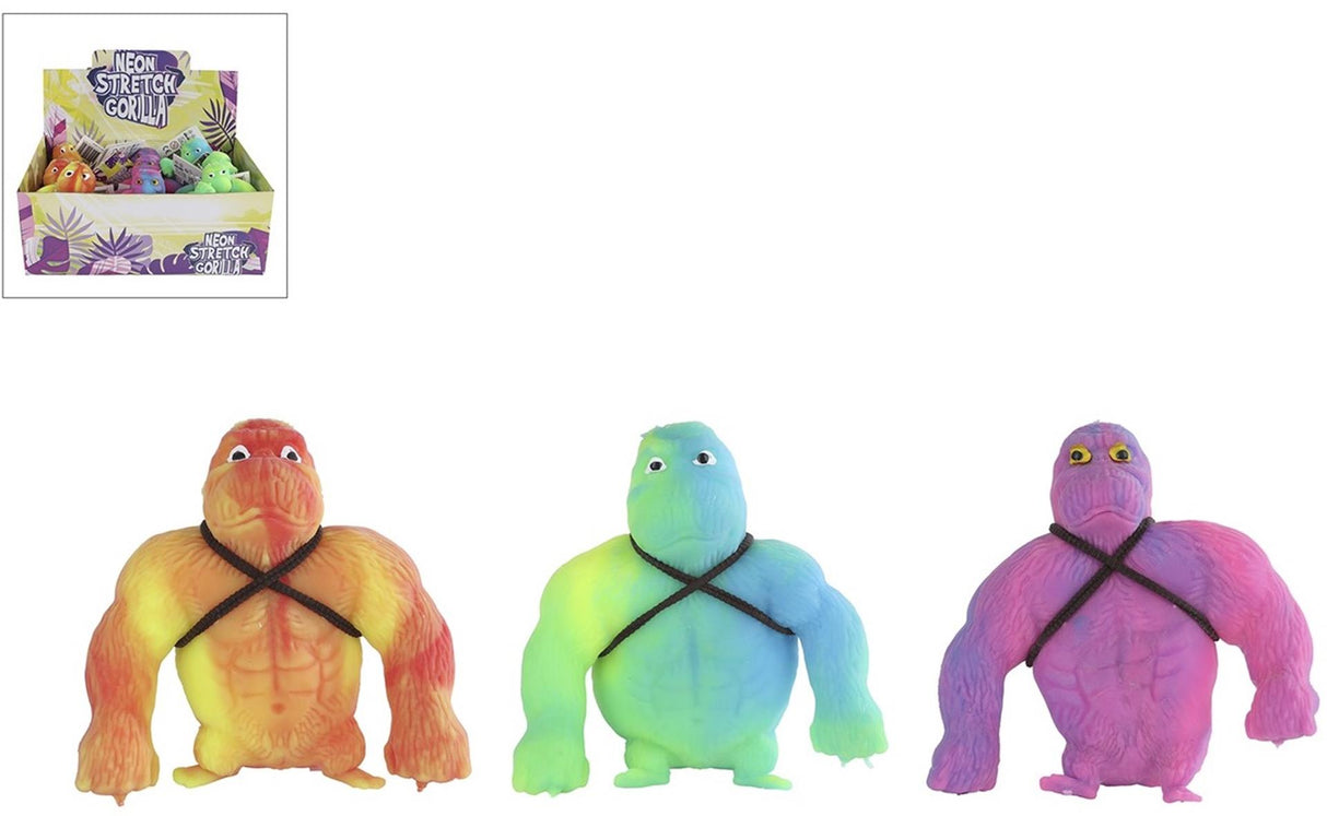 Superstretch Gorilla mehrfarbig 12cm