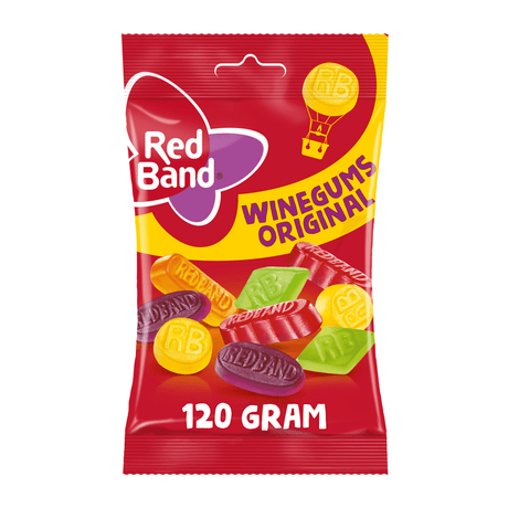 Red band winegums - snoep - fruitige winegums - 12x120g