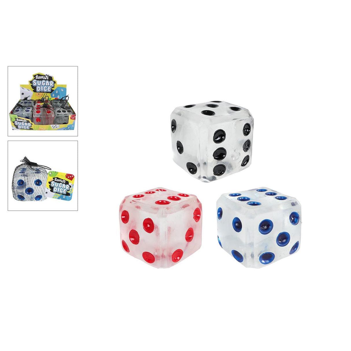 Mega dobbelsteen sugar 3ass 7cm