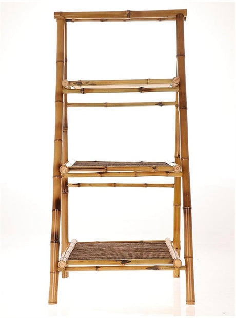 Hbx Natural Living Pflanzenregal Lipat mit 3 Regalen 45x47x100cm Bambus